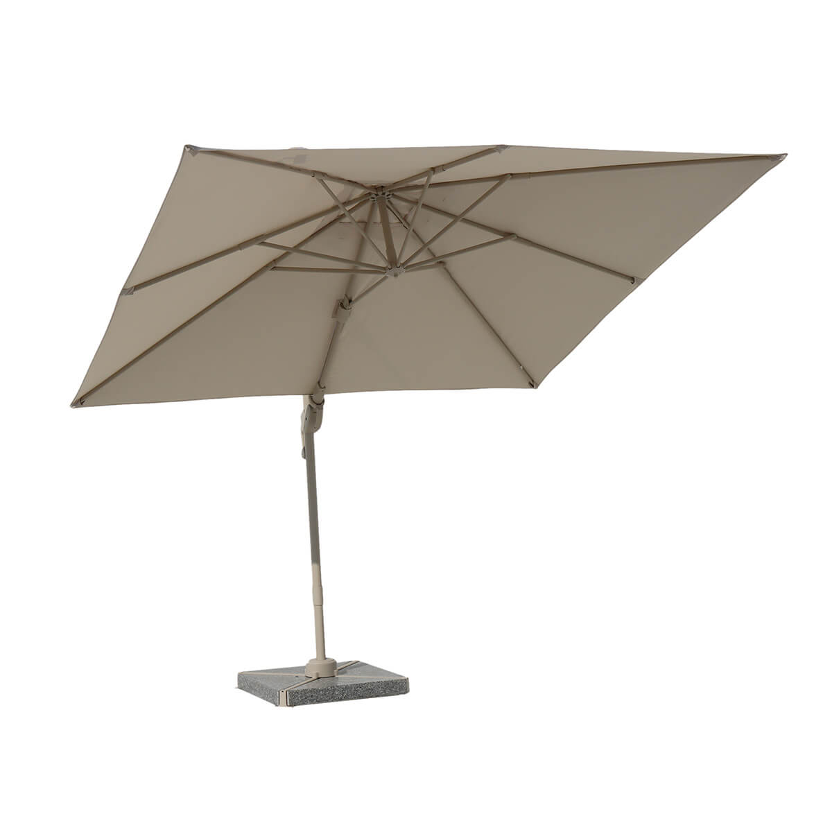 Square Cantilever Patio Umbrella | Offset Design with Freestanding Base for Outdoor Shade 2