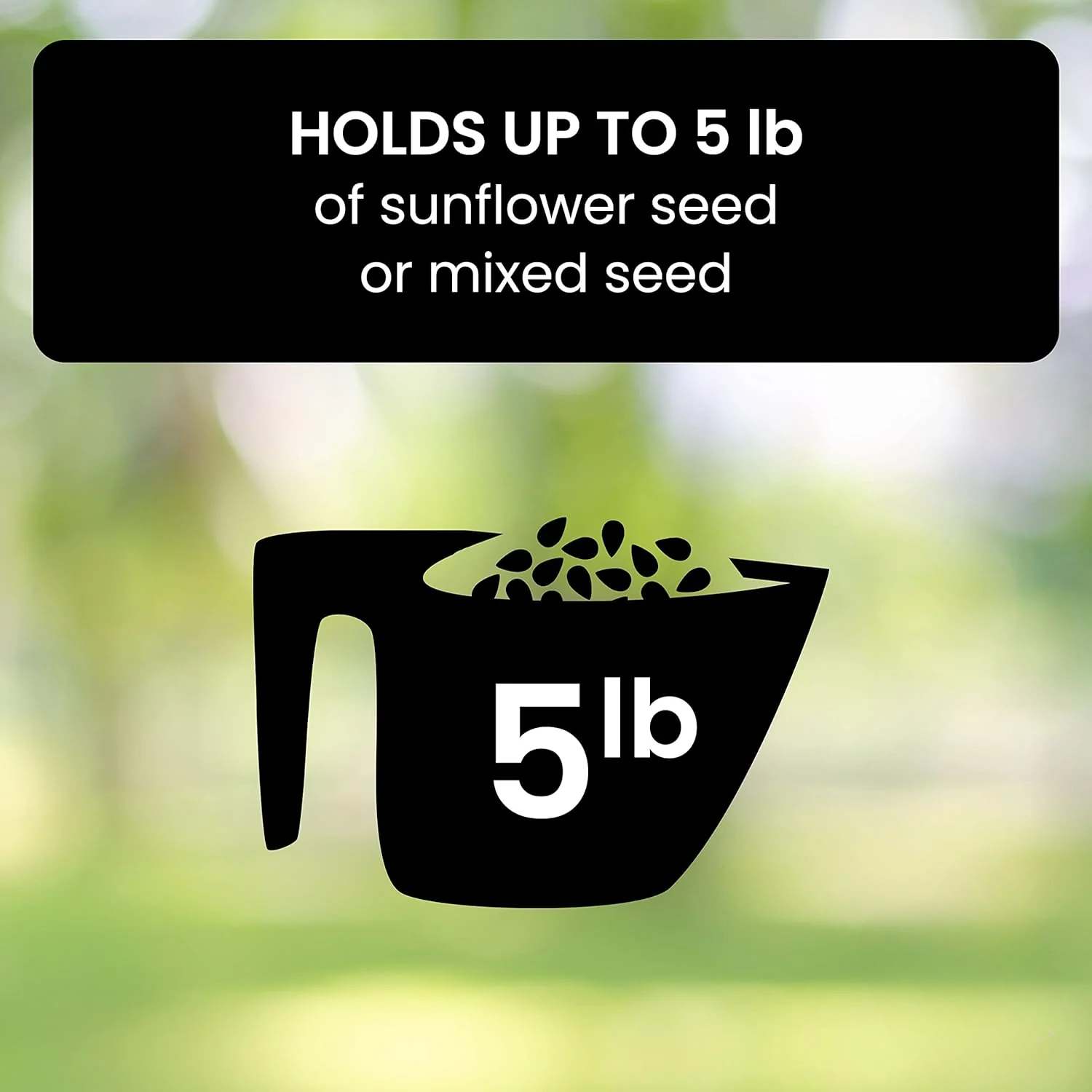 Squirrel Proof Bird Feeder | Weight-Activated Design with 5 lb Capacity 7