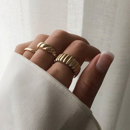 Stackable Ring | 18K Stainless Steel with Tarnish Resistant Design 1