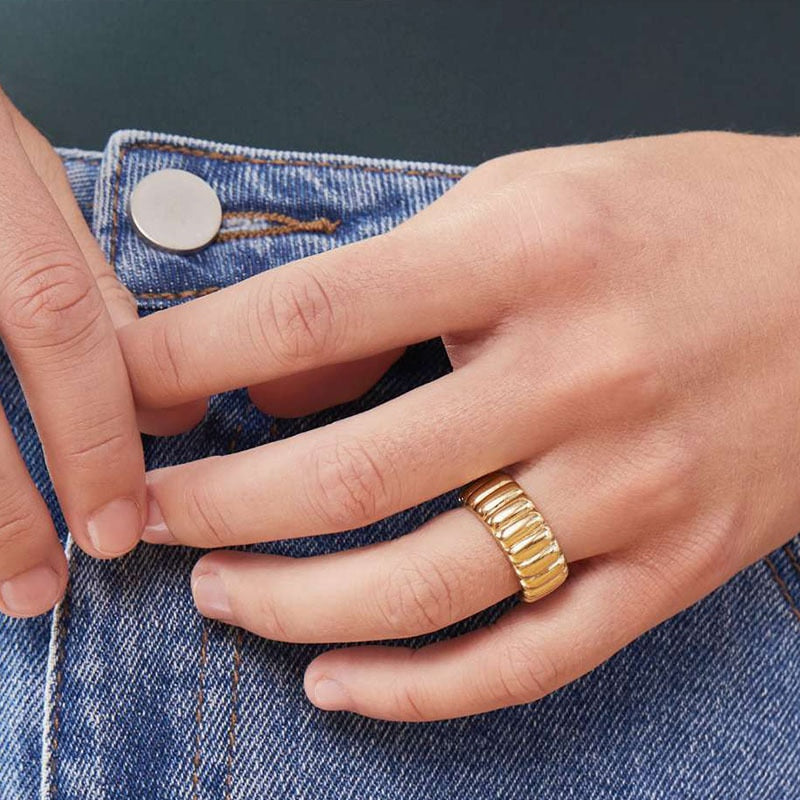 Stackable Ring | 18K Stainless Steel with Tarnish Resistant Design 2