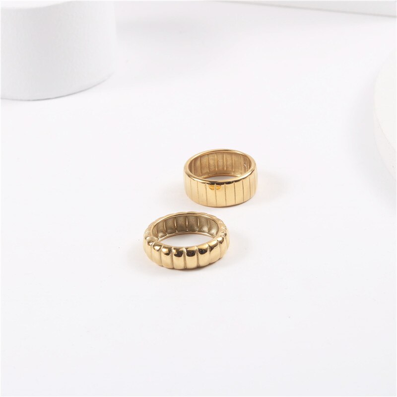 Stackable Ring | 18K Stainless Steel with Tarnish Resistant Design 3