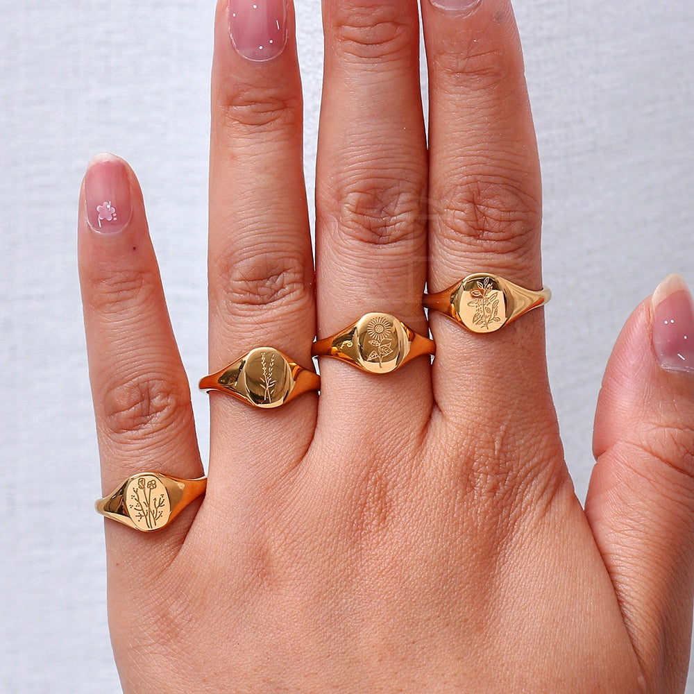 Stackable Rings for Women | Durable Tarnish Resistant 18K Stainless Steel 2