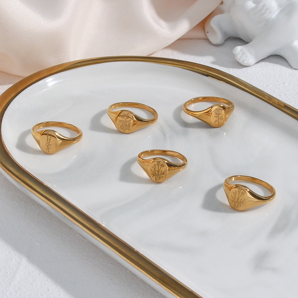 Stackable Rings for Women | Durable Tarnish Resistant 18K Stainless Steel 3