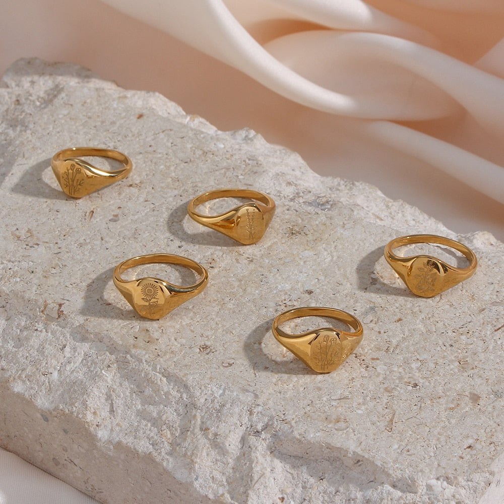 Stackable Rings for Women | Durable Tarnish Resistant 18K Stainless Steel 4