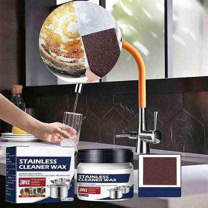 Stainless Steel Cleaning Paste | Eco-Friendly Stain Remover for Shine 0