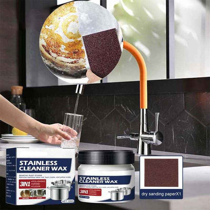 Stainless Steel Cleaning Paste | Eco-Friendly Stain Remover for Shine 1