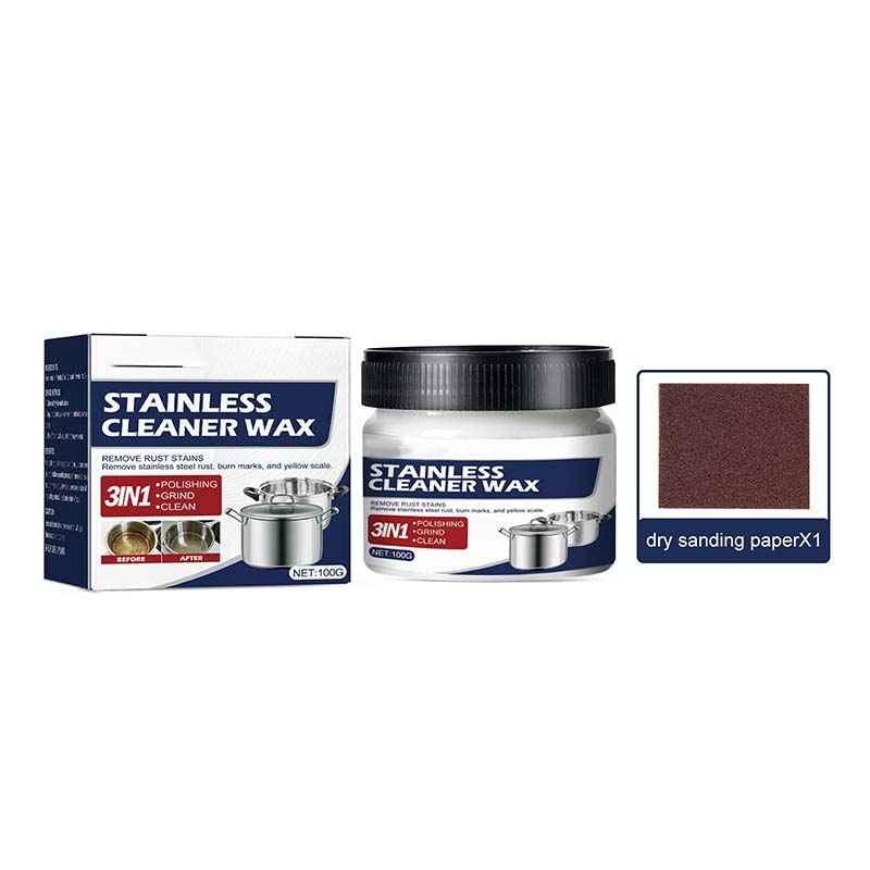 Stainless Steel Cleaning Paste | Eco-Friendly Stain Remover for Shine 3