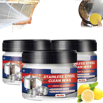 Stainless Steel Cleaning Paste | Eco-Friendly Stain Remover for Shine 4