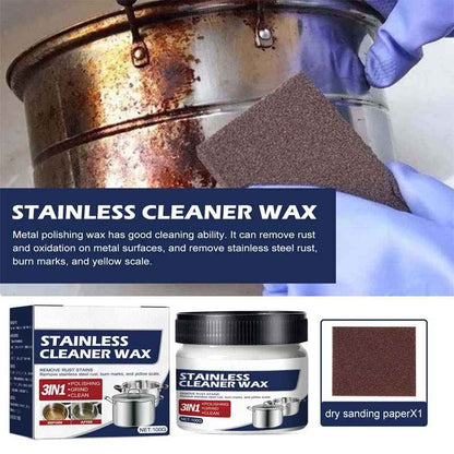 Stainless Steel Cleaning Paste | Eco-Friendly Stain Remover for Shine 5