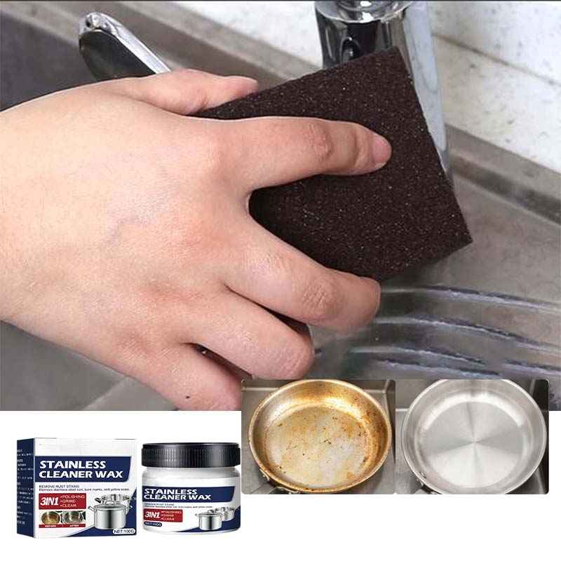 Stainless Steel Cleaning Paste | Eco-Friendly Stain Remover for Shine 7