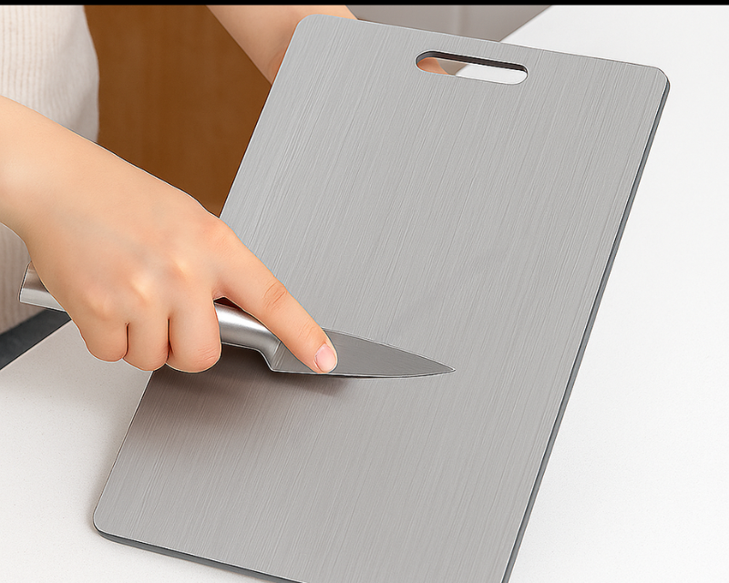 Stainless Steel Cutting Board | Antibacterial, Durable & Easy to Clean 2