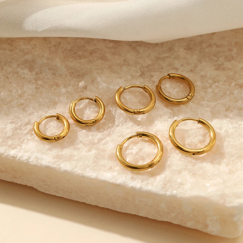 Stainless Steel Hoop Earrings | Dainty 2mm Design for Everyday Elegance 3