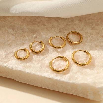 Stainless Steel Hoop Earrings | Dainty 2mm Design for Everyday Elegance 3