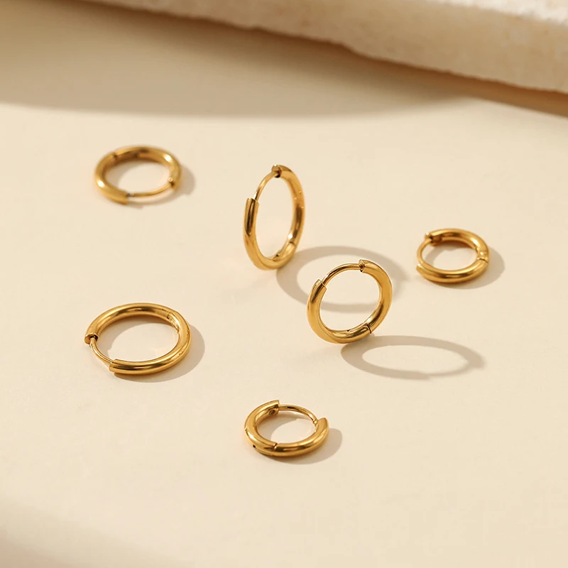 Stainless Steel Hoop Earrings | Dainty 2mm Design for Everyday Elegance 4