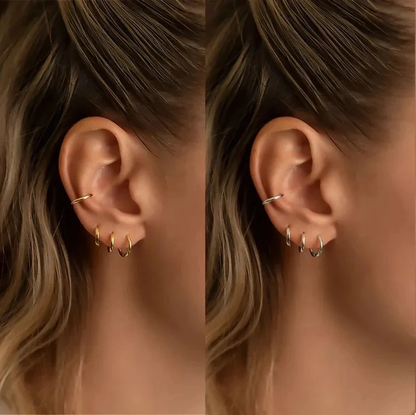 Stainless Steel Hoop Earrings | Dainty 2mm Design for Everyday Elegance 5