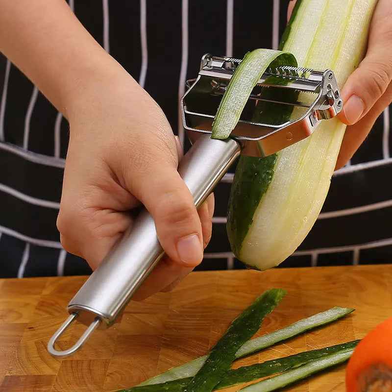 Stainless Steel Vegetable Peeler | Ergonomic Grip for Effortless Peeling 1