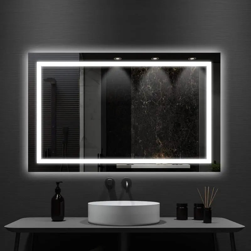 Standard Center Glow LED Badrumsspegel
