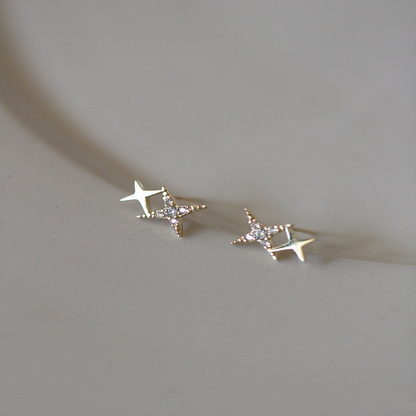 Starburst Earrings | Dainty Hypoallergenic S925 Sterling Silver Design 2