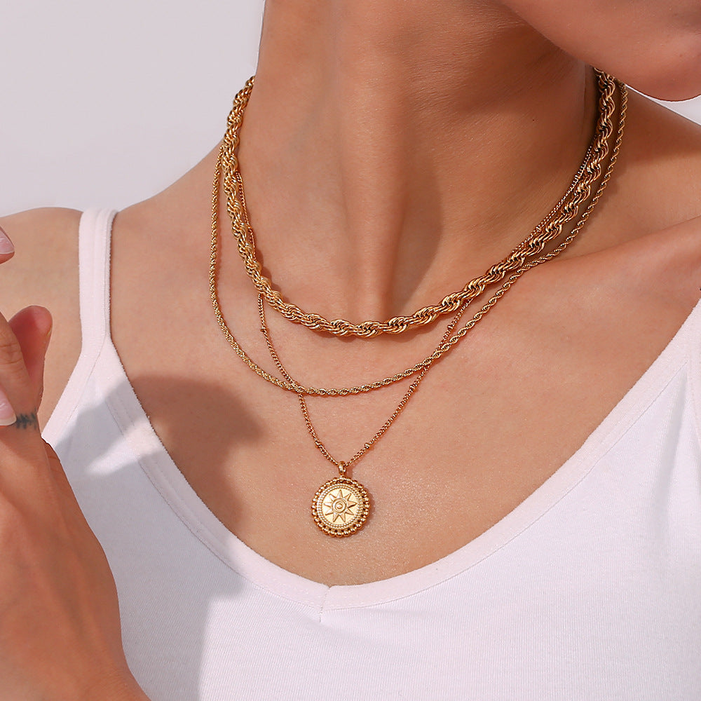 Starlight Gold Pendant Necklace | Ethically Sourced 18k Gold-Plated Design 1