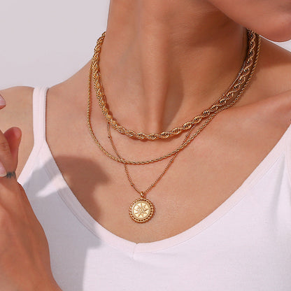 Starlight Gold Pendant Necklace | Ethically Sourced 18k Gold-Plated Design 1