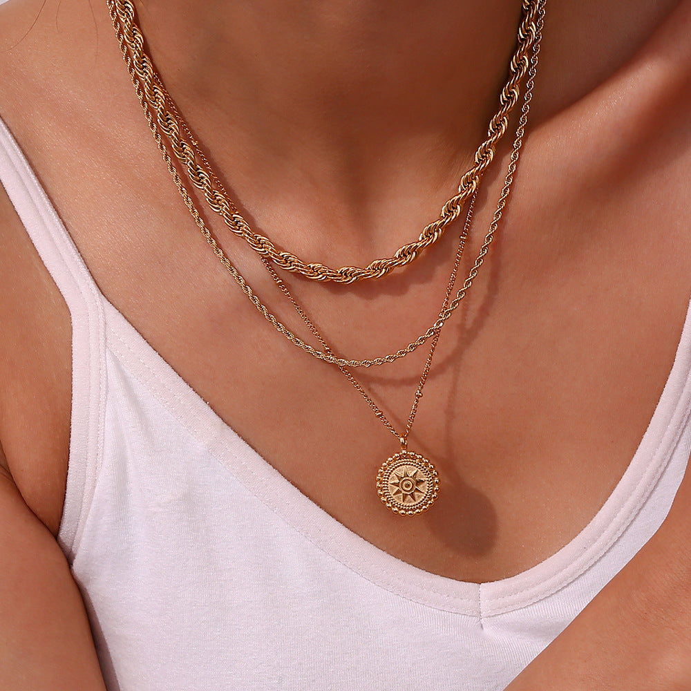 Starlight Gold Pendant Necklace | Ethically Sourced 18k Gold-Plated Design 4