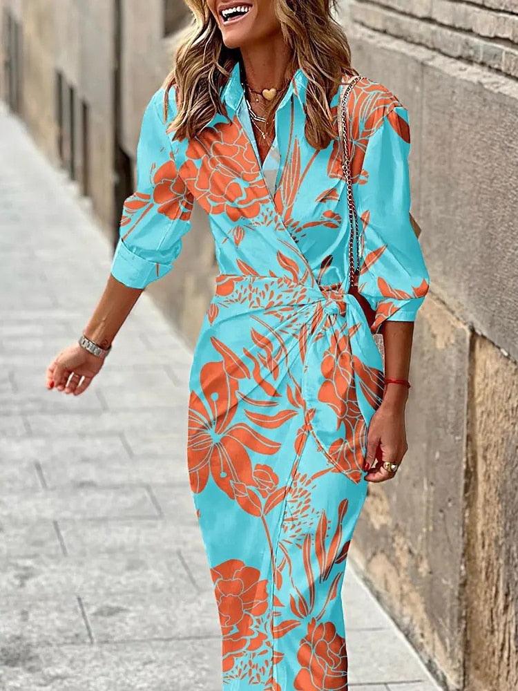 Striped Wrap Maxi Dress | Lightweight and Flowy Summer Essential 3