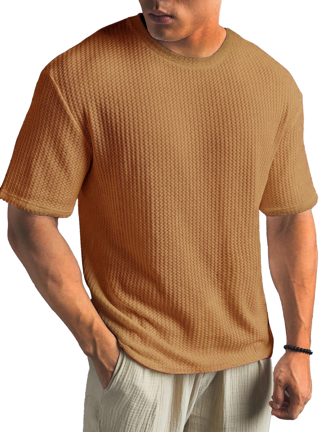Structured Short Sleeve Shirt | Soft Textured Fabric for Everyday Elegance 4