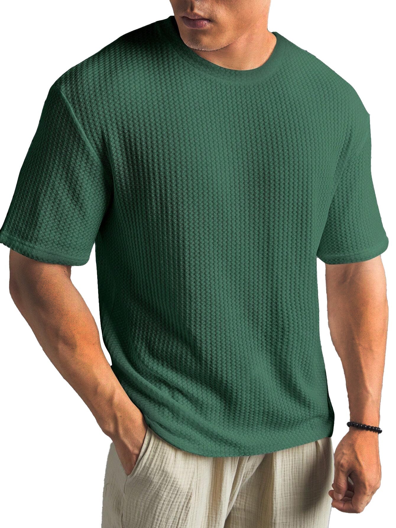 Structured Short Sleeve Shirt | Soft Textured Fabric for Everyday Elegance 5