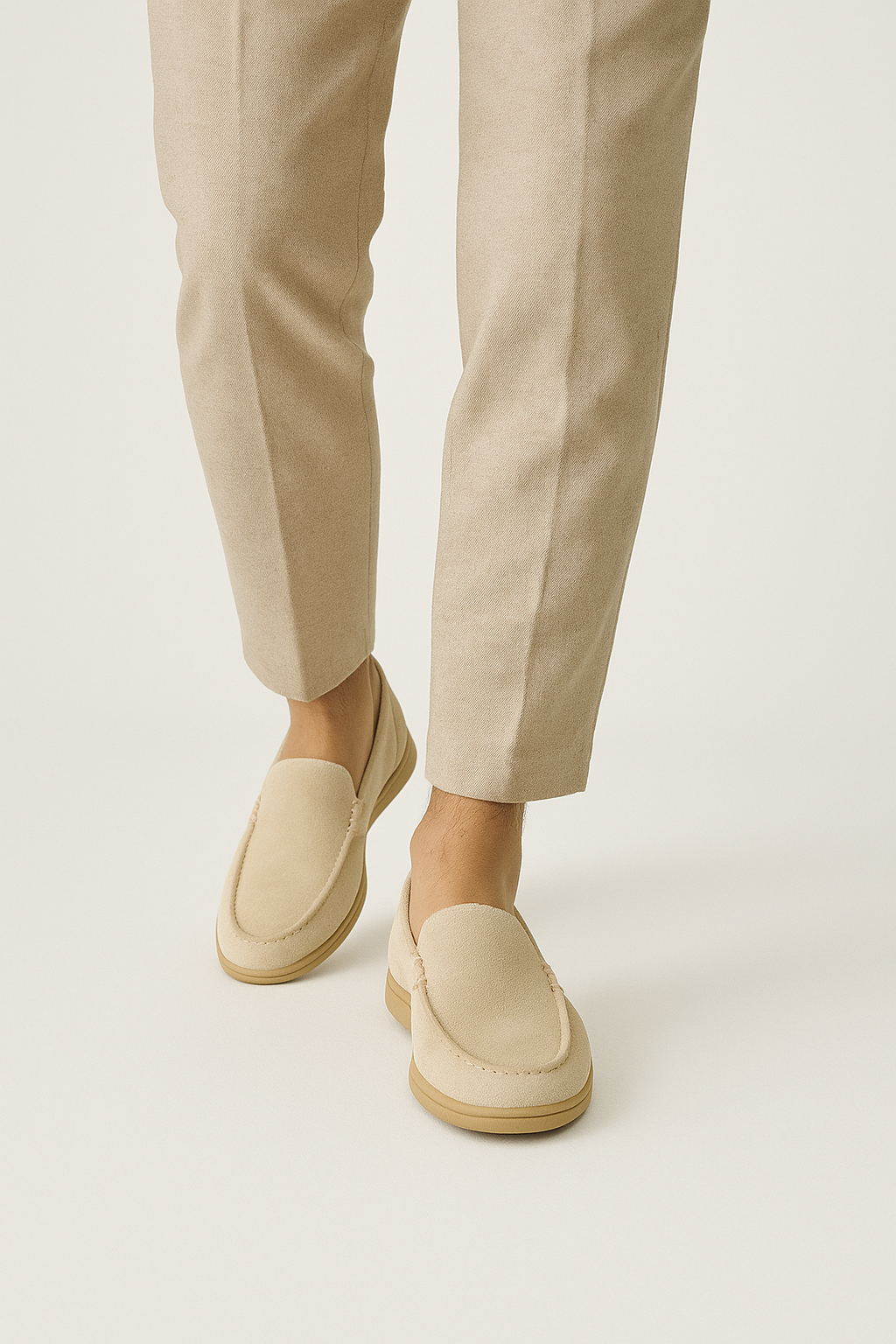 Suede Loafers for Women | Flexible Slip-On Design with Rubber Sole 4