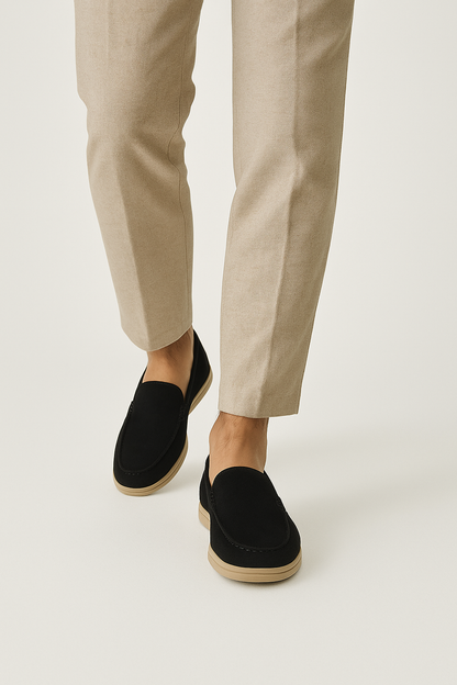 Suede Loafers for Women | Flexible Slip-On Design with Rubber Sole 6