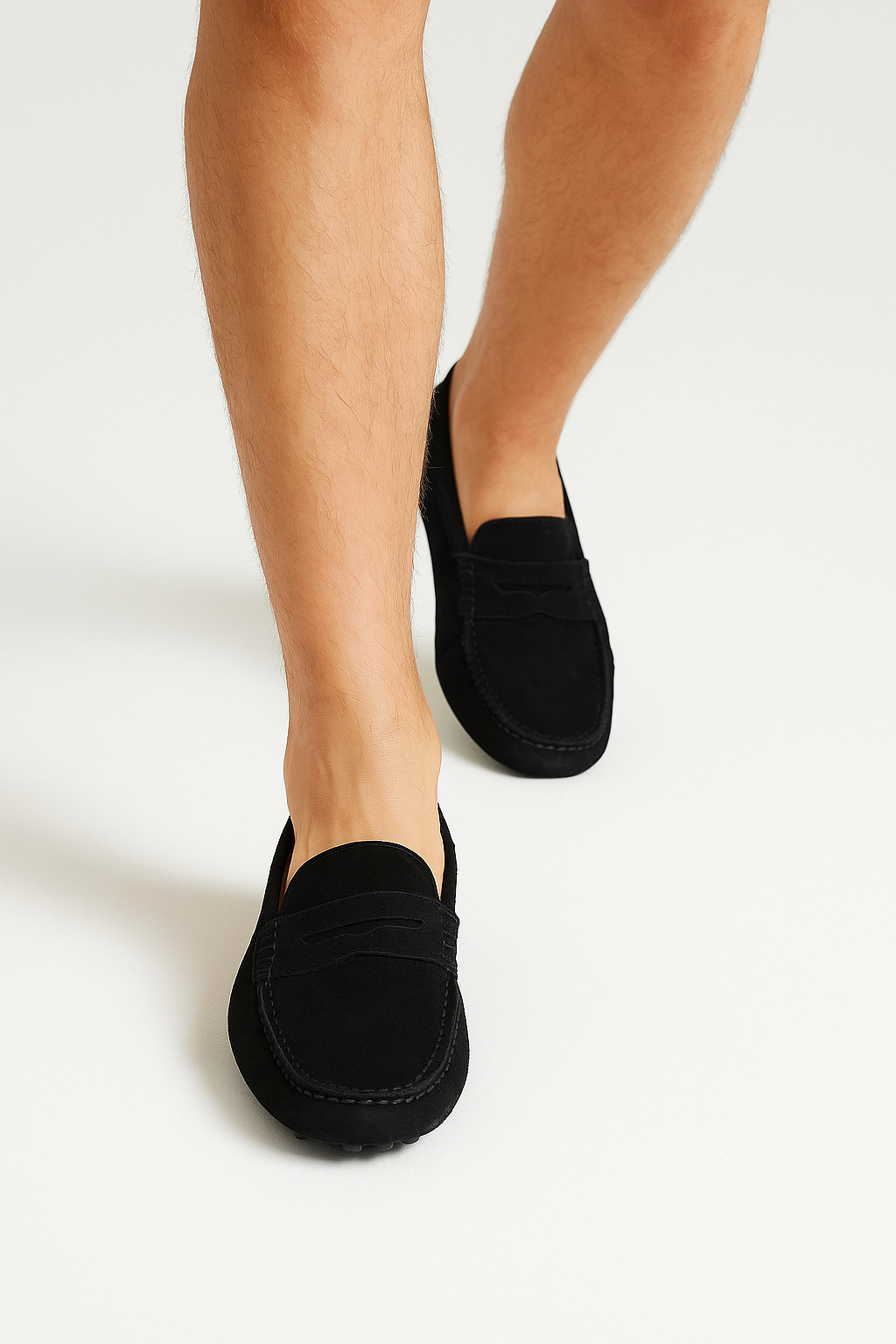 Suede Moccasin Loafer | Soft Comfort with Classic Penny Detail & Grip Sole 2