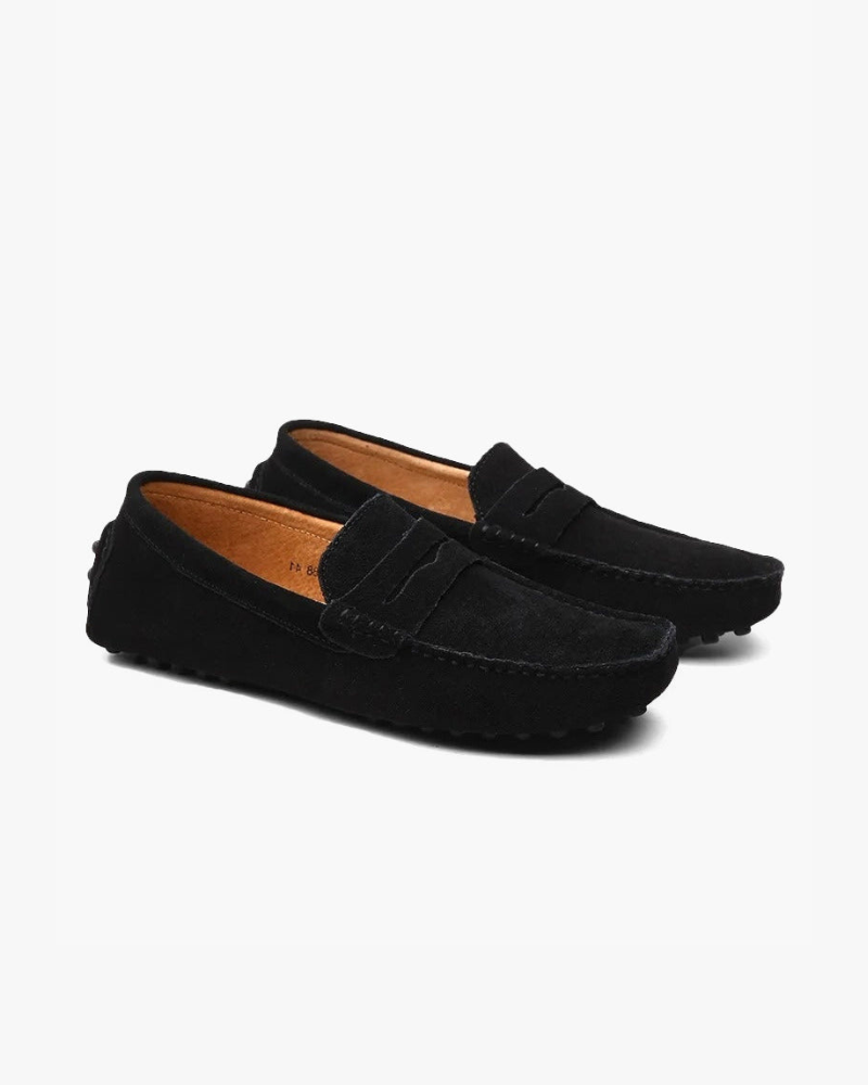 Suede Moccasin Loafer | Soft Comfort with Classic Penny Detail & Grip Sole 3