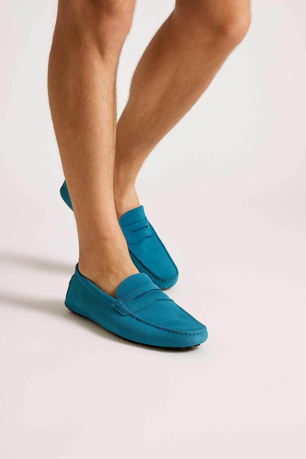 Suede Moccasin Loafer | Soft Comfort with Classic Penny Detail & Grip Sole 4