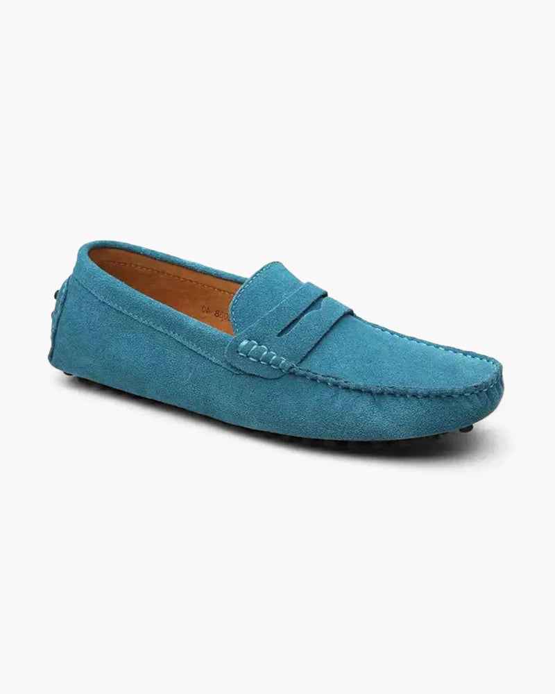 Suede Moccasin Loafer | Soft Comfort with Classic Penny Detail & Grip Sole 5