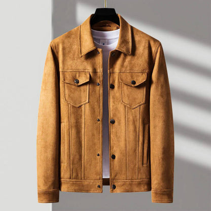 Suede Retro Jacket | Luxurious Velvety Feel with Tailored Fit 0