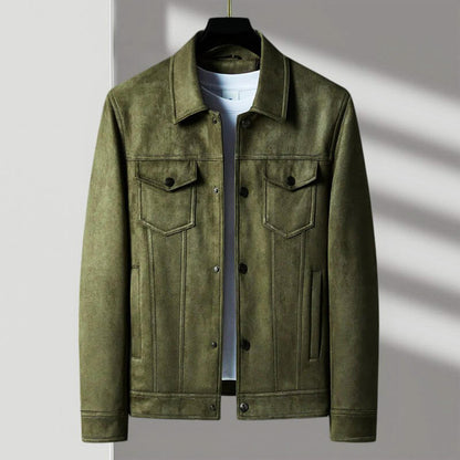 Suede Retro Jacket | Luxurious Velvety Feel with Tailored Fit 1