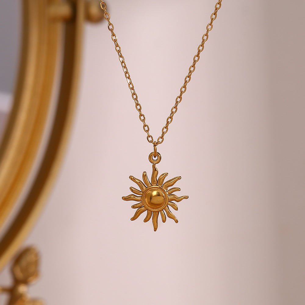 Sun-Inspired Necklace | Ethically Sourced 18K Gold Finish with Timeless Elegance 3