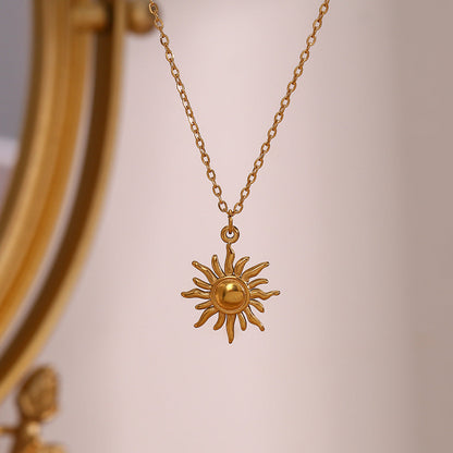 Sun-Inspired Necklace | Ethically Sourced 18K Gold Finish with Timeless Elegance 3