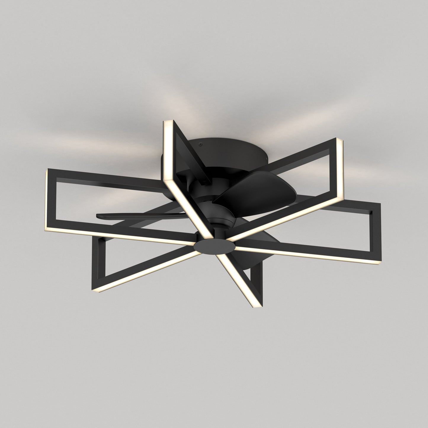 Swirl | 26 in. LED Modern Ceiling Fan with Remote Control & 3 Speeds 0