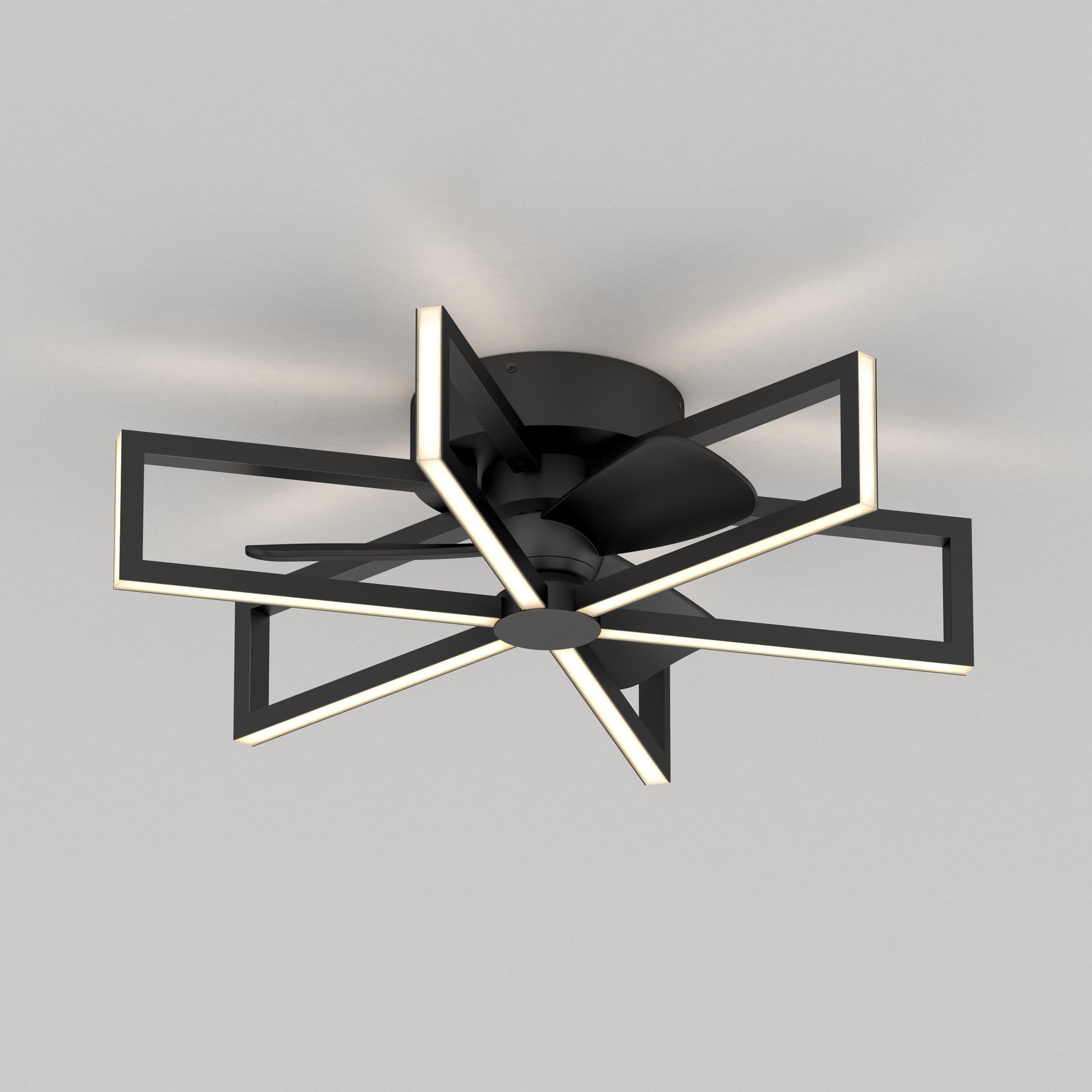 Swirl | 26 in. LED Modern Ceiling Fan with Remote Control & 3 Speeds 0