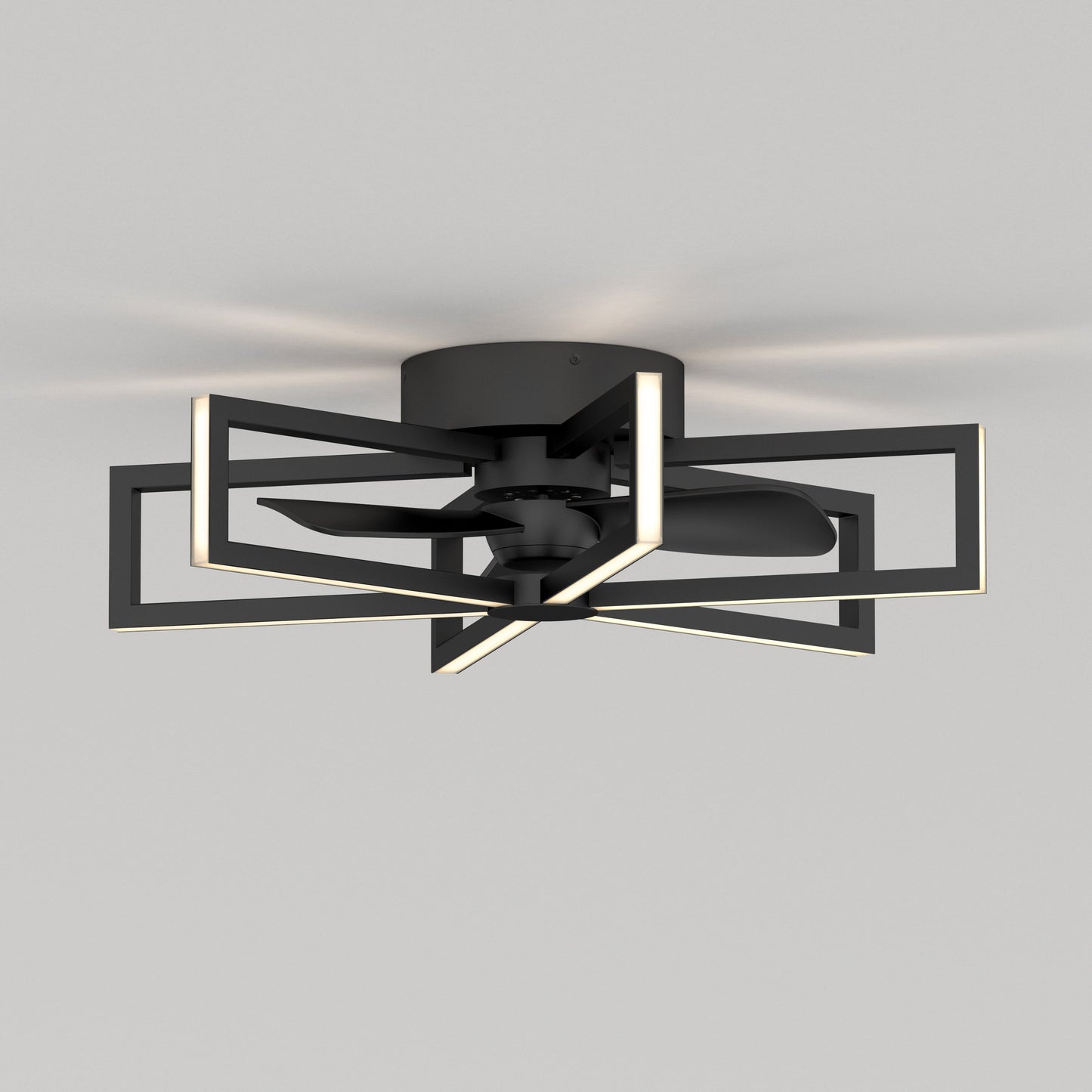 Swirl | 26 in. LED Modern Ceiling Fan with Remote Control & 3 Speeds 2