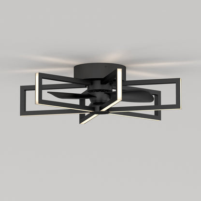 Swirl | 26 in. LED Modern Ceiling Fan with Remote Control & 3 Speeds 2