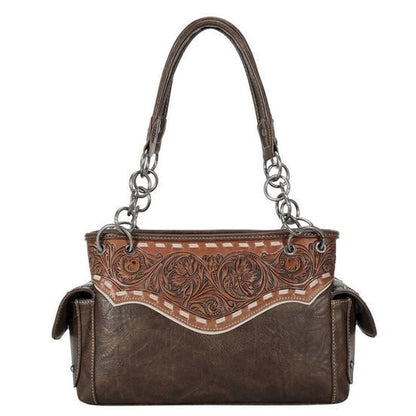 Western Elegance Tooled Leather Purse