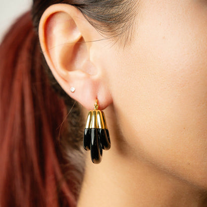 Triple Hoop Lucite Earrings