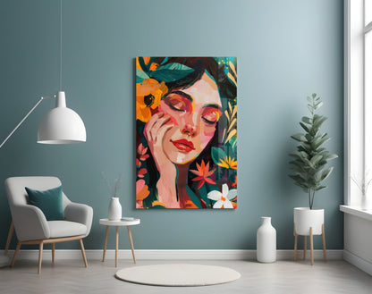 Skleněné nástěnné umění Jarní krása || Designerská kolekce