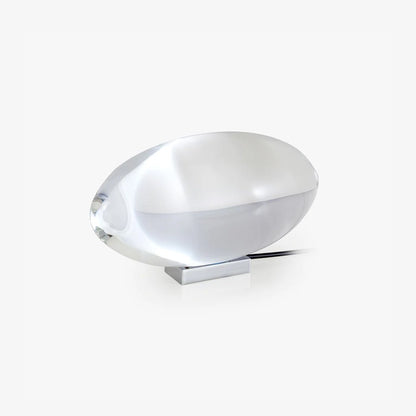 Table Lamp | Elegant Oval Glass Design with Integrated LED Lighting 1