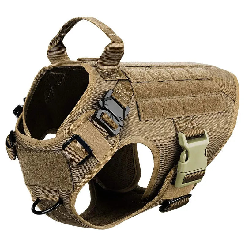 Tactical Dog Harness | Durable Adjustable Harness with Handle & Leash Set 8