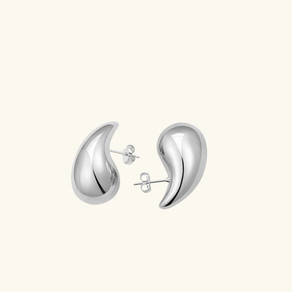 Teardrop Earrings | Hand-Polished 18K Gold with Hypoallergenic Design 9