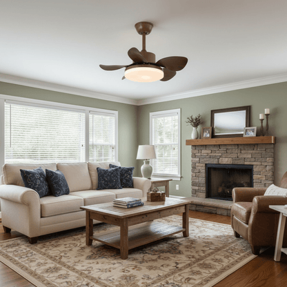 Terra | Walnut Ceiling Fan Light with Integrated LED and 6-Speed Control 3