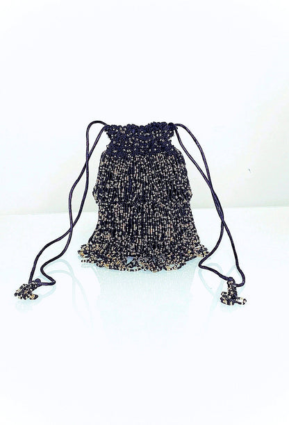De Bonbon 1920's Pochette Tas - Noir Confetti